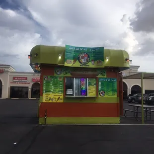 Next to the gas station