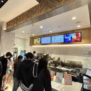 customers at the counter