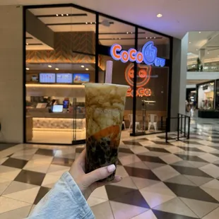 Brown sugar boba milk tea