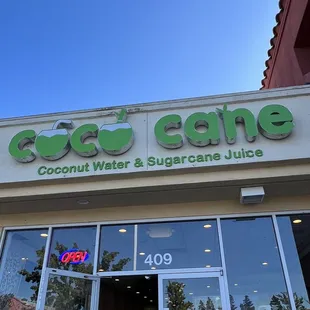 the front of the store