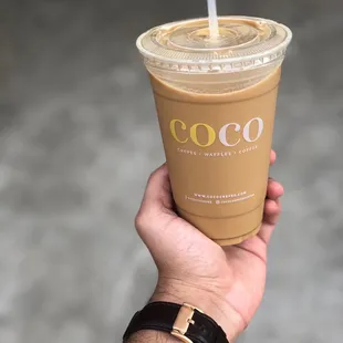 Coco Addiction with oat milk instead of heavy cream