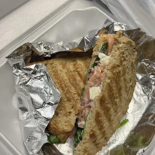 Smoked Salmon Panini 10/10