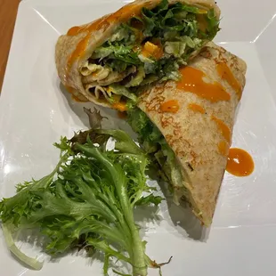 Chicken and Spinach Mushroom Crepe