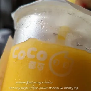 Passion Fruit Mango Slushie