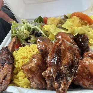 Jerk chicken plate
