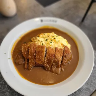 Pork Cutlet Omelet Curry Spice Level 10