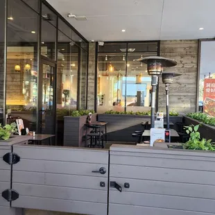 Outside shaded Patio