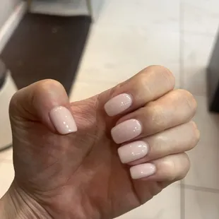 Love my simple nails .. dip powder..