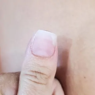The unstraight nail that was asked to be fixed