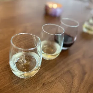 Mixed wine flight