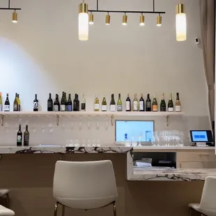 a laptop on the counter