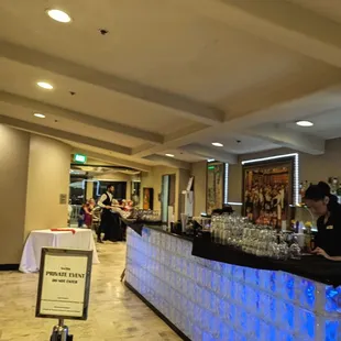 One of the many private bar setups for your private event