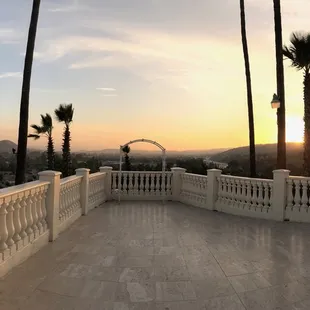 The Bolero Terrace overlooks the Pomona Valley.