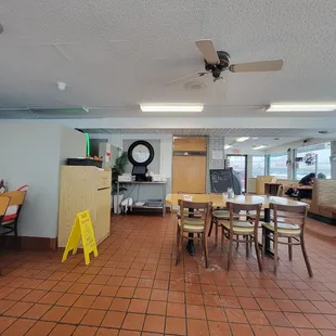 Open space,  facing kitchen door