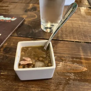 Complimentary Lentil beans