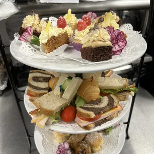 This is our High Tea Tower! Price: $19.95 per person