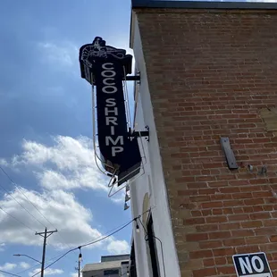 Coco Shrimp sign.