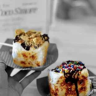 Graham Cookies and Sprinkles Smores | ig: whaevaeats