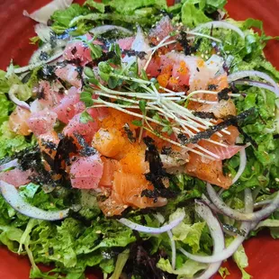 Spicy sashimi bowl