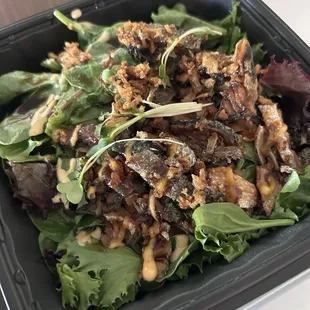 Salmon Skin Salad