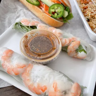 shrimp and rice rolls