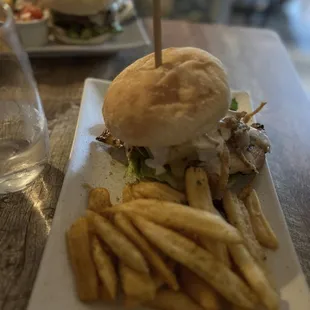 Chicken bacon burger