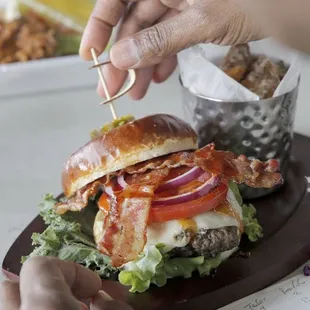 Photo of our 1st place winning burger @burgerfest2017nola