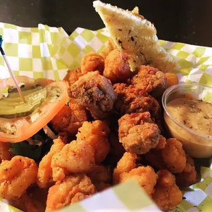 Buffalo Shrimp &amp; Oyster Basket