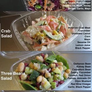 salads, food