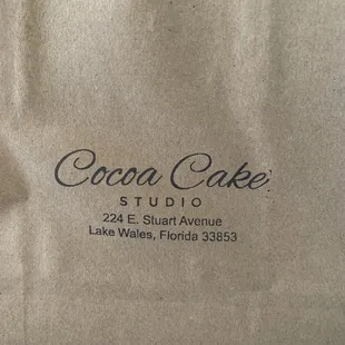 Sent home in a nice bag &amp; boxed up.