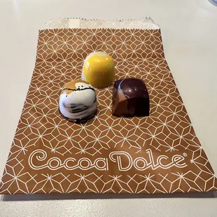 Bananas Foster, Lemon and PB&amp;J chocolates
