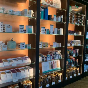 a variety of chocolates on display