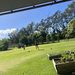 View of the the back property..including a planter box