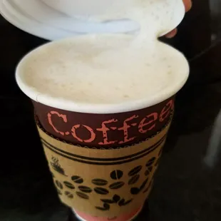 My hazelnut soy latte! Very tasty!