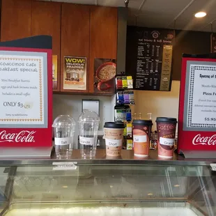 Different cup types and sizes!