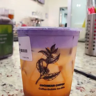 Delicious   Ube coffee latte!