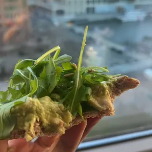 Avocado &amp; Chickpea Hummus Toast