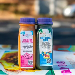 Fresh Superfood Juices no sugar added