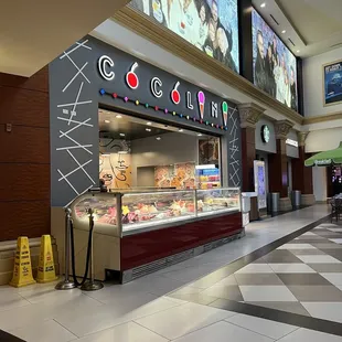 the inside of a restaurant