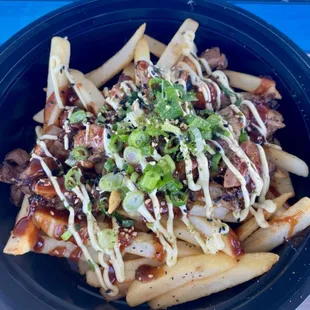 KatQ Fries! Grilled Porkbelly with our in-house in-house sauce. #1 Seller!