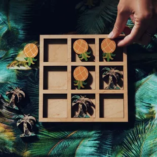 Tic tac toe and other island-inspired games and puzzles. Locally made in Hawaii.