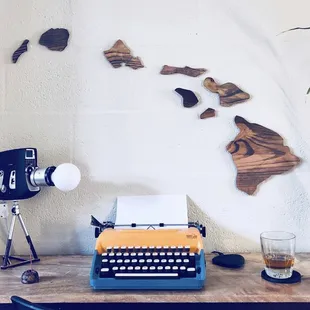 Hawaiian Isles map. Locally made in Hawaii