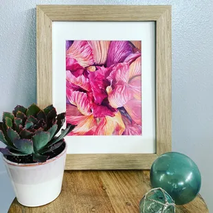 &quot;Pink&quot; matted print by local artist Mae Waite