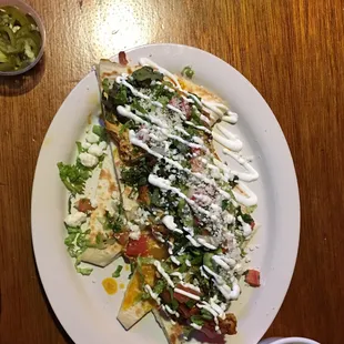 Coconut Beach version of Chicken quesadilla! Yum!