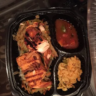 This is not how the food was presented to us.  This was after picking through it and not enjoying it.