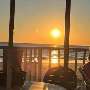 Beautiful view of the sunset