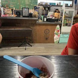 Fro yo and coffee/bubble tea bar