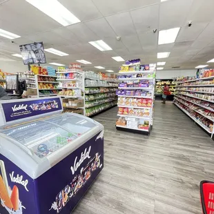 the inside of a grocery store