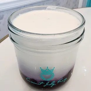 Blueberry coconut jelly