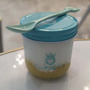 Pineapple coconut jelly